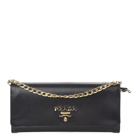 prada vitello move metal oro chain wallet black|Prada Prada Vitello Move Metal Oro Wallet on Chain .